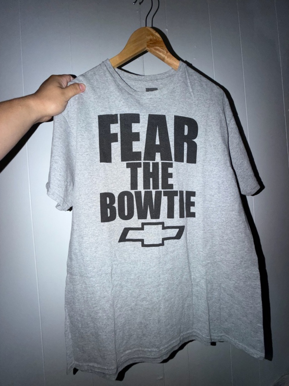 Gray 'Fear The Bowtie' Graphic Tee